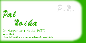 pal moika business card